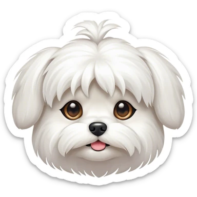 Maltese dog sticker