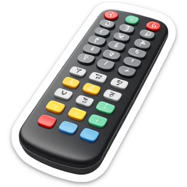 Traditional TV remote control sticker