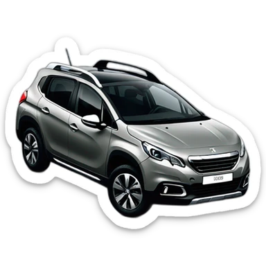 Peugeot 2008 grey sticker