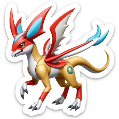 Meloetta-Latias-Medabot-Wargreymon-Protogen-Pokémon-Digimon-Fakémon-fusion-hybrid-creature sticker