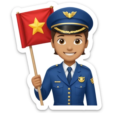 banner carrier from the Parade Marchers sticker