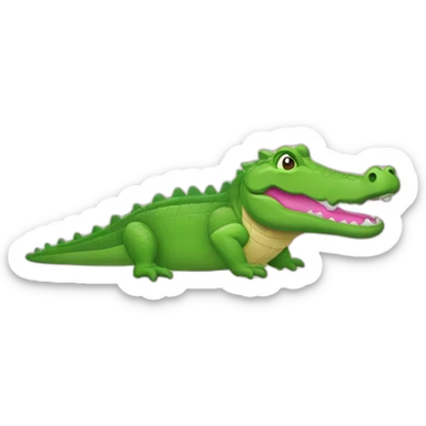 Crocodile with pink Lacoste tshirt sticker