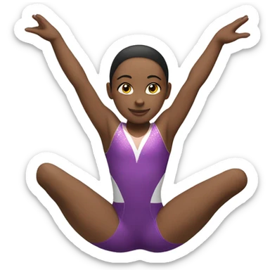 girl doing gymnastics  sticker
