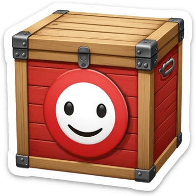 emoji de un simbolo de prohibido y que esté sobre una caja sticker