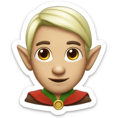Elf-with-tatoo sticker