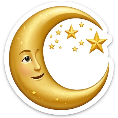 Croissant de lune musulman sticker
