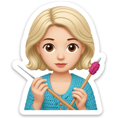 Người phụ nữ móc cu sticker