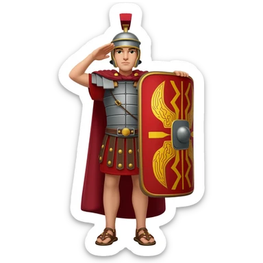 roman legion salute sticker