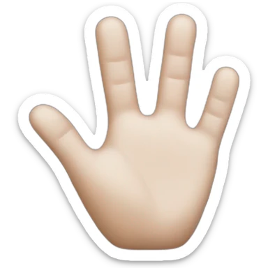 duck hand mimic sticker