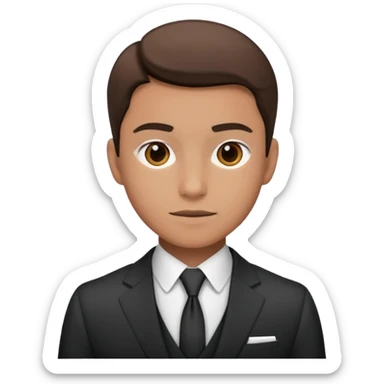 a liittle tired and frustrated entepreneur (only his face). with suit and only a little bit emotional face. young entepreneurs with various suits, but in classic colours. various hair. one person per one emoji. give me a few options. not so tired, more like normal face. not too irritated. sticker
