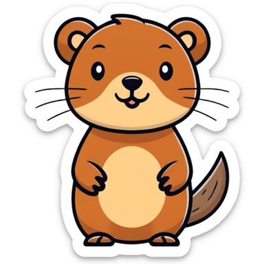 Beaver Emoji sticker