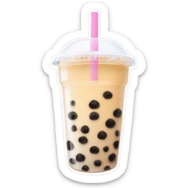 Bubble tea sticker