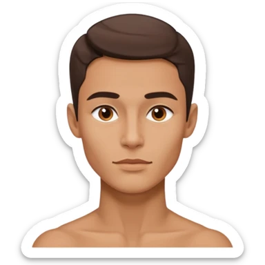 A person who has the sharpest jawline sticker