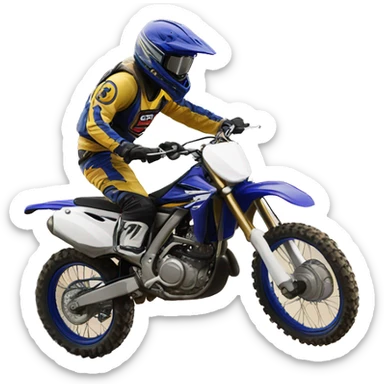 Yamaha Dirt bike wheeling sticker
