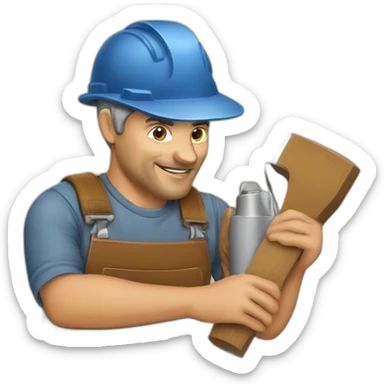 Woodworker sticker