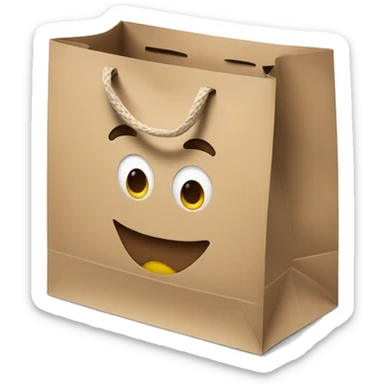 Paper lunch Bag sticker