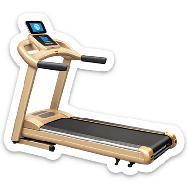Beige luxury treadmill sticker