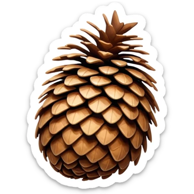 Pinecone sticker