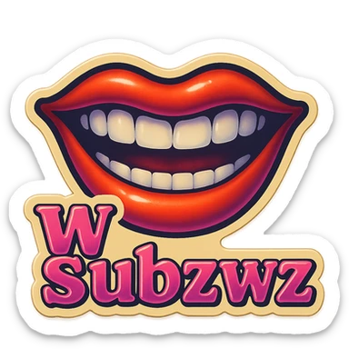 Grin 
add the words W Subzwz in pink  sticker
