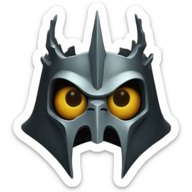 witch king of angmar mask sticker