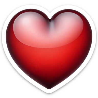 red wine heart sticker