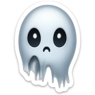 ghost face scram sticker