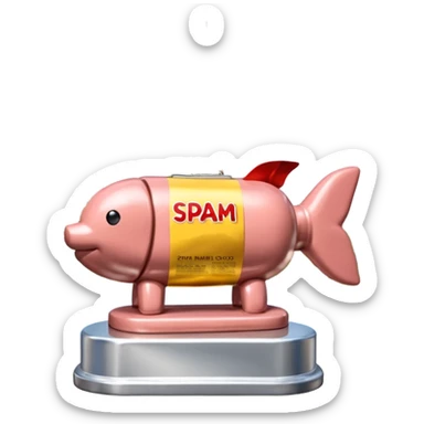  paris art city SPAM meat jeff koons style sculpture arty landscape  sticker
