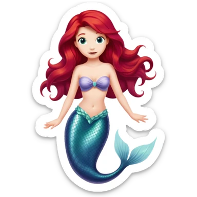 ariel mermaid sticker