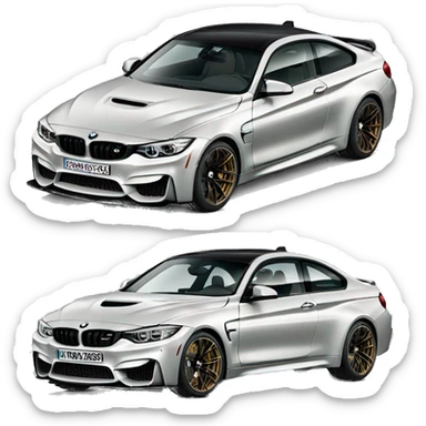 BMW m4 competition  sticker