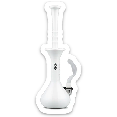 moze 2 breeze white hookah  sticker