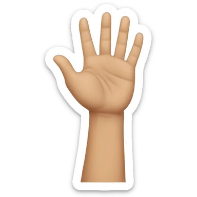 turkish hand gesture “nah” sticker