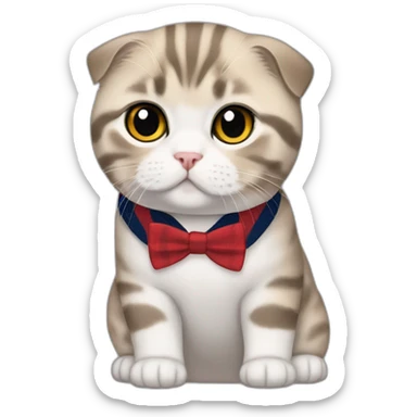 Scottish Fold Tommy hilfiger sticker