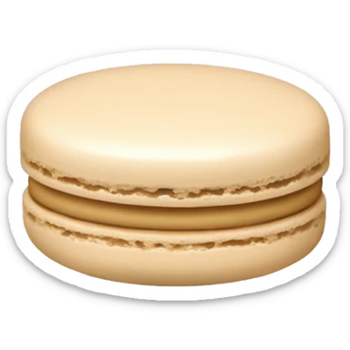 beige macaron sticker