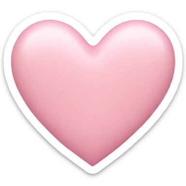 pastel pink heart sticker