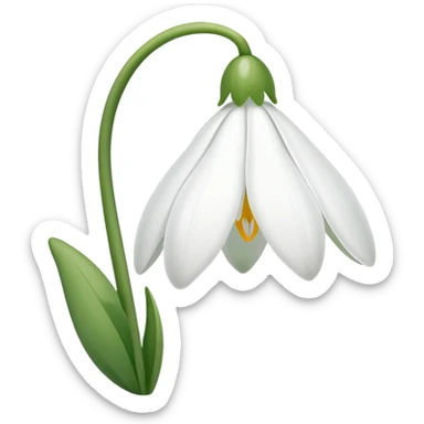 Can u make mi a small snowdrop flower emoji so i can put it in my description on instagram sticker