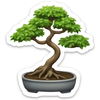 small bonsai tree sticker