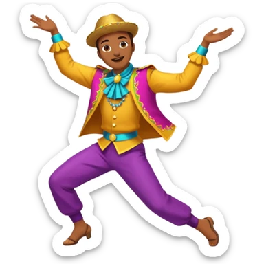 11 crea un emoji de una persona bailando caporal sticker