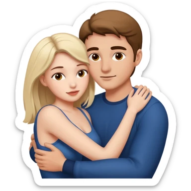 Naked man and woman having sex sticker