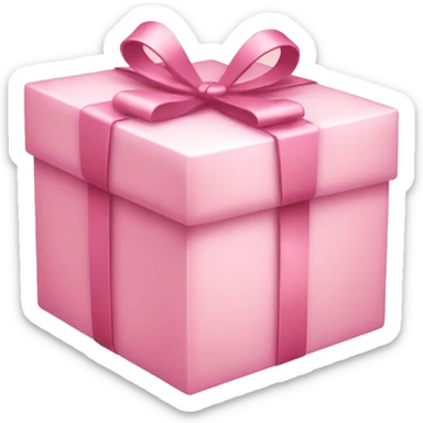 Light pink Christmas gift sticker