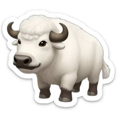 appa White flying bison from avatar the last airbender with grey arrow on forehead sticker