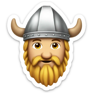 Viking with a chefs hat sticker