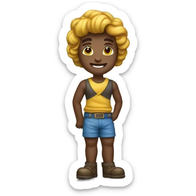 Estatua de la libertad con barbijo sticker