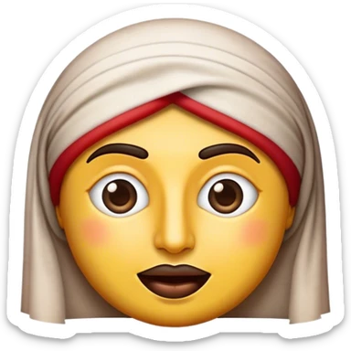 Cinematic Realistic Lebanese Cinema Pop Culture Emoji, showcasing an artistic representation of Lebanon's film heritage rendered with rich textures and dramatic, cinematic lighting. sticker