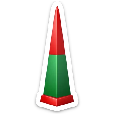 Christmas obelisk sticker