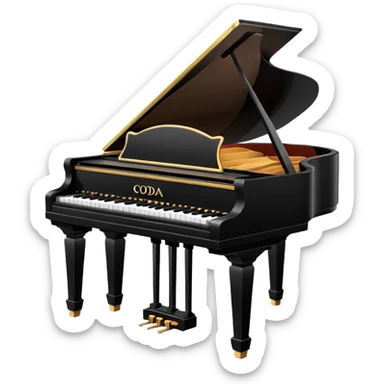 coda piano sticker