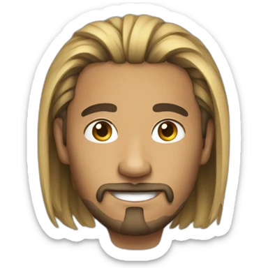 man-bun verbal designer sticker