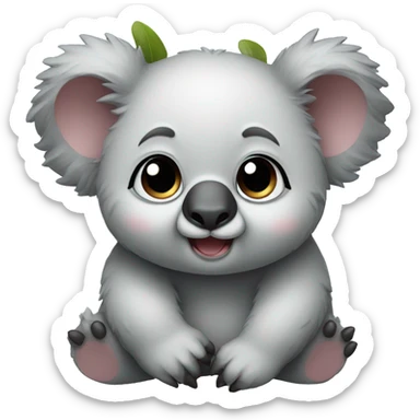 cute Chubby little Koala  sticker