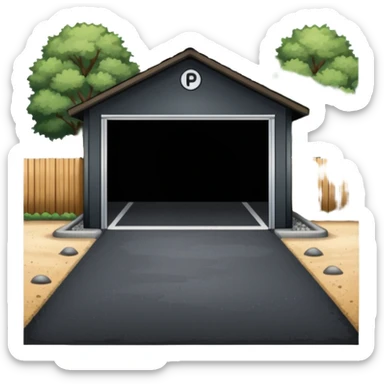 Parking place near shead sticker