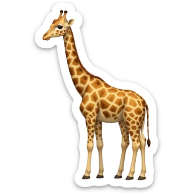 Giraffe Giving a hug￼ sticker