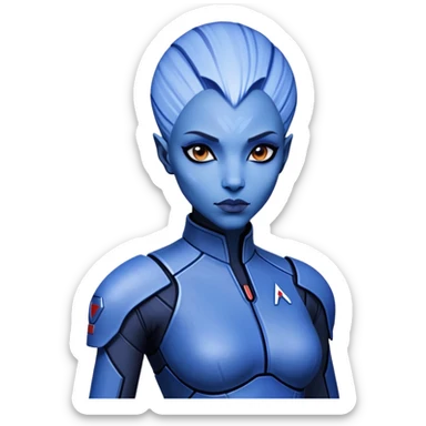 Liara T'Soni from Mass Effect sticker